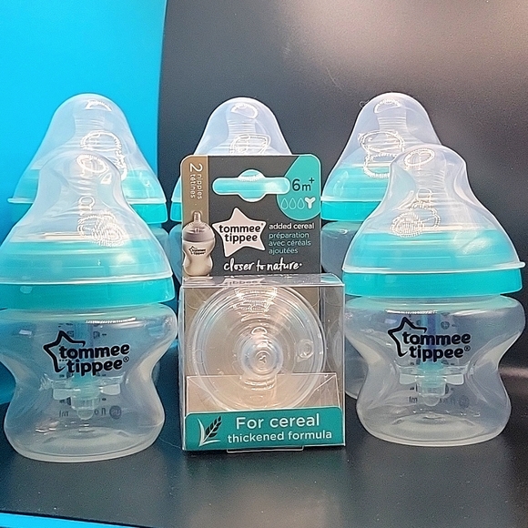 Tommee Tippee Bundle; Advanced Anti-Colic Bottles & Cereal Nipples - Picture 4 of 8